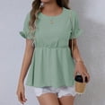 thumbnail image 2 of Cilsoka Dress Shirts for Women Business Casual Ladies Tops And Blouses Plus Size Graphic Tees for Women Purple Blouses for Women Casual My Orders Placed, 2 of 6