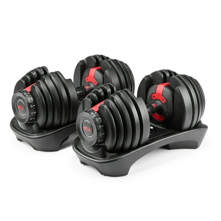 Bowflex SelectTech 552 Adjustable Dumbbells Syncs with Free SelectTech App & Space Saving (Pairs) + $50 Pick up (Best Dumbbell Exercises For Arms)