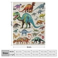 thumbnail image 4 of Nawypu  Alphabet Dinosaur Throw Blanket for Boys, Dinosaur Blanket for Toddler Boys Kids Warm Throw Blanket Dinosaur for Dinosaur Fans, 4 of 6