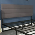 thumbnail image 4 of Flash Furniture Paxton King Modern Fabric Upholstered Headboard, Gray, 4 of 12