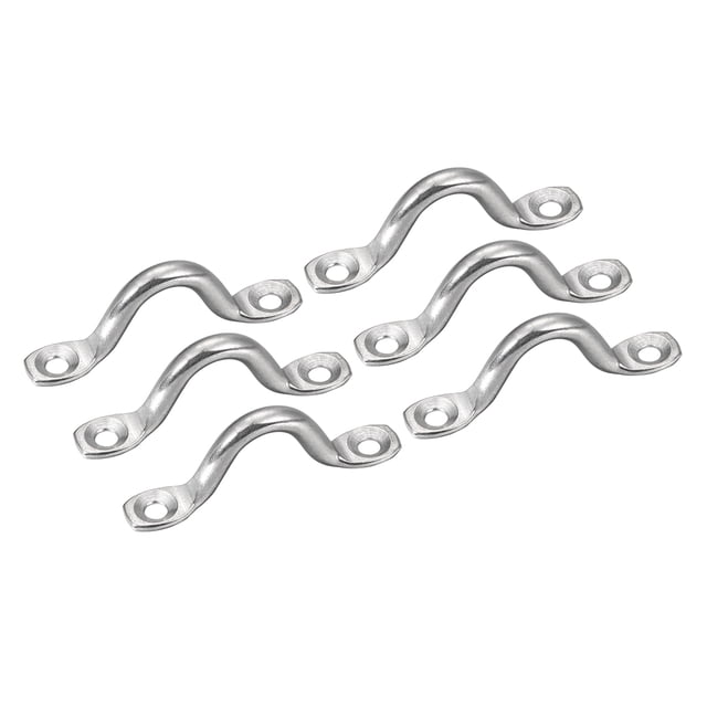 Correas de Ojo de Pad de Bargains Únicos, Bucles de Cubierta de 2.1 Pulgadas, Hebilla de Sujeción de Acero Inoxidable para Bote Kayak 6Pcs