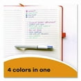 thumbnail image 3 of 4-Color Shine Multi-Color Ballpoint Pen, Retractable, Medium 1mm, Black/Blue/Green/Red Ink, Assorted | Bundle of 2, 3 of 6