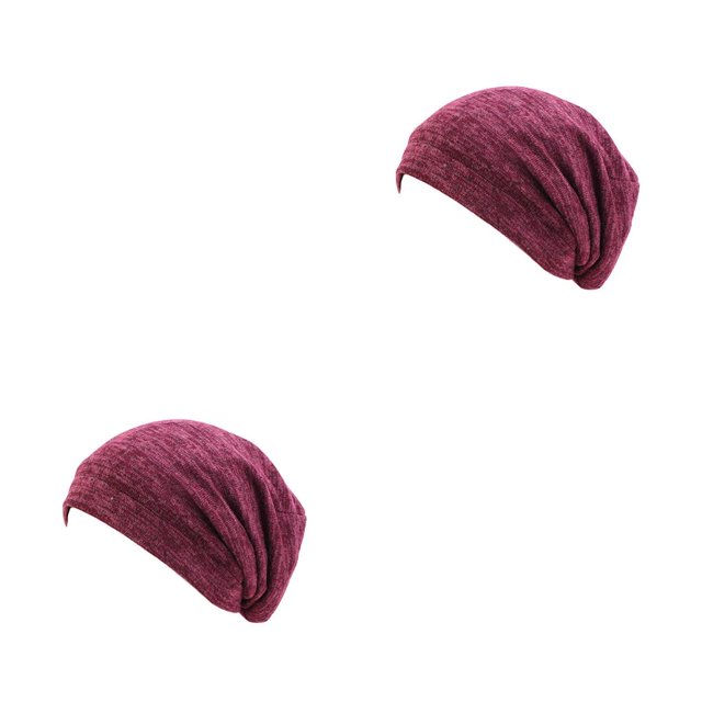 Minnieouse Sombreros de invierno con forro de satén para mujer, diseño elástico, sombrero transpirable a la moda, regalos, cumpleaños, Navidad, vino rojo 2piezas Minnieouse CBP347039