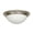 Satin Nickel, variant on F7179-53-Sunset Lighting-Three Light Twist-On Flush Mount   Satin Nickel Finish with Satin Opal Glass