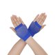 thumbnail image 1 of INSPIRAR CHIC Guantes de malla sin dedos para mujeres, accesorios de disfraz de fiesta de los años 80, guantes de red cortos - 1 par, azul real, 1 of 5