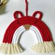 thumbnail image 5 of Red Tapiz de macramé de 7 líneas, arcoíris para gatos, adornos para colgar en la pared, hilo de algodón tejido hecho a mano, decoración para habitación de niños, hogar, fiesta y gu, 5 of 5