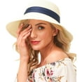 thumbnail image 4 of Beach Hats for Women - Sun Hat Womens UPF 50+, Beach Hat Packable Sun Hat Women Roll Up, Wide Brim Straw Hat for Women, 4 of 7