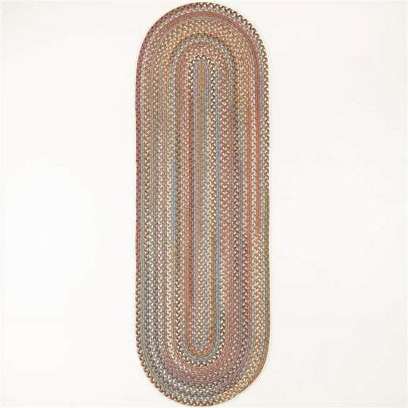 Rhody Rug BH37R024X120 2 x 10 ft. Bar Harbor Mocha Runner Rug, Multi Color