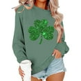 thumbnail image 6 of St Patricks Day Outfits for Women Cute Crewneck Sweatshirt Graphic Heart Shamrock Shirt Long Sleeve Casual Pullover Tops, 6 of 6