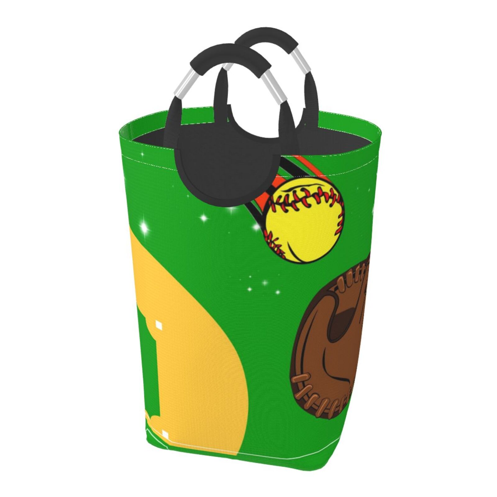 XMXY Baseball Star Rectangular Laundry Basket Organizer , Collapsible