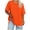 Orange, variant on Qiopertar Plus Size T-Shirts for Women Round Neck Short Sleeve Basic Casual Comfy Spring Summer Loose Fit Solid Color Tops, Army Green 4XL