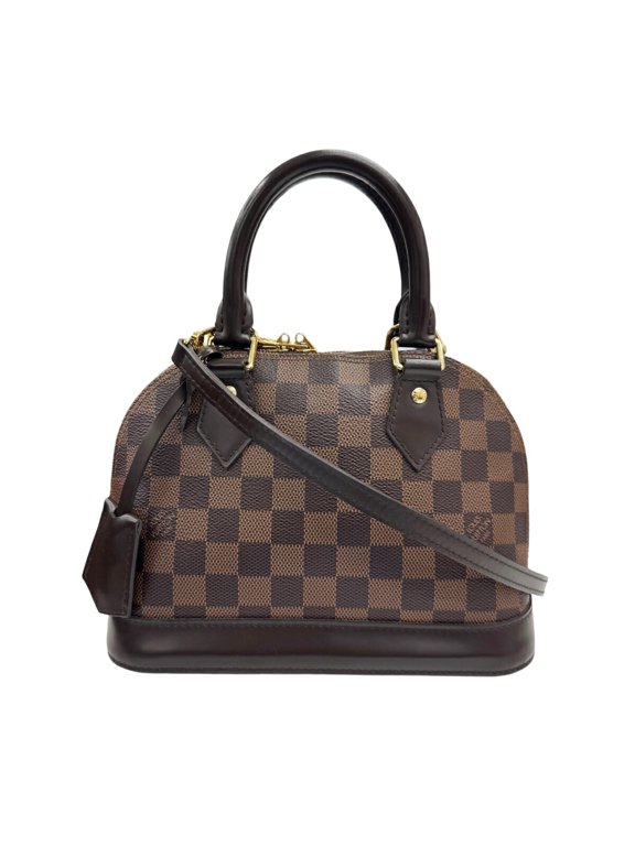 Pre-Owned LOUIS VUITTON Damier Alma BB N41211 Ebene Shoulder Bag Handbag Brown Women's