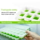 thumbnail image 5 of Billuyoard Molde de 14 cubitos de hielo de fácil liberación para agua, cóctel, bebida, bandejas para hacer hielo, herramienta para hacer cubitos de hielo Cocina y Comedor verde Billuyoard HA0667-02B, 5 of 6
