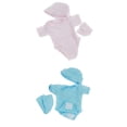thumbnail image 1 of 2Pcs Romper Calcetines Sombrero Set Ajuste 10-11in. Muñeca recién nacida renacida, 1 of 9
