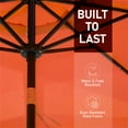 thumbnail image 6 of Summit Living 10FT Solar LED Outdoor Market Patio Umbrella With Easy Tilt Adjustment, Orange, 6 of 9