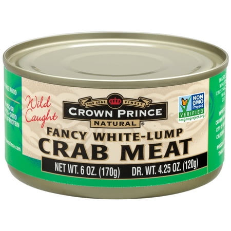 Crown Prince Natural Fancy White Lump Crab Meat, 6 oz (2