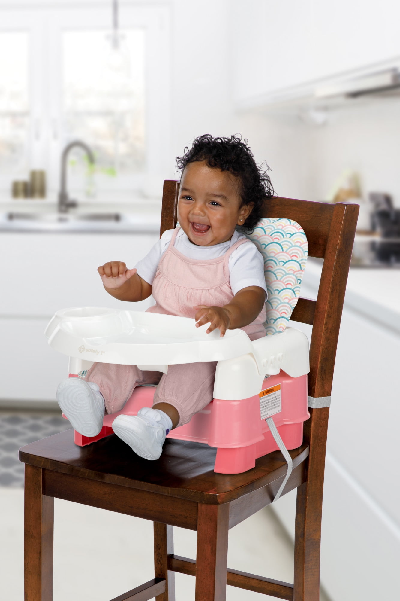Safety 1st Deluxe 5-in-1 Sit, Snack & Go Convertible Toddler Booster Seat, Rainbow Arcs