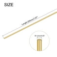 thumbnail image 2 of 16Pcs Brass Rods 1.2mm x 200mm Round Metal Solid Shaft Rod Lathe Bar Stock Handle DIY Craft Making, Gold, 2 of 5