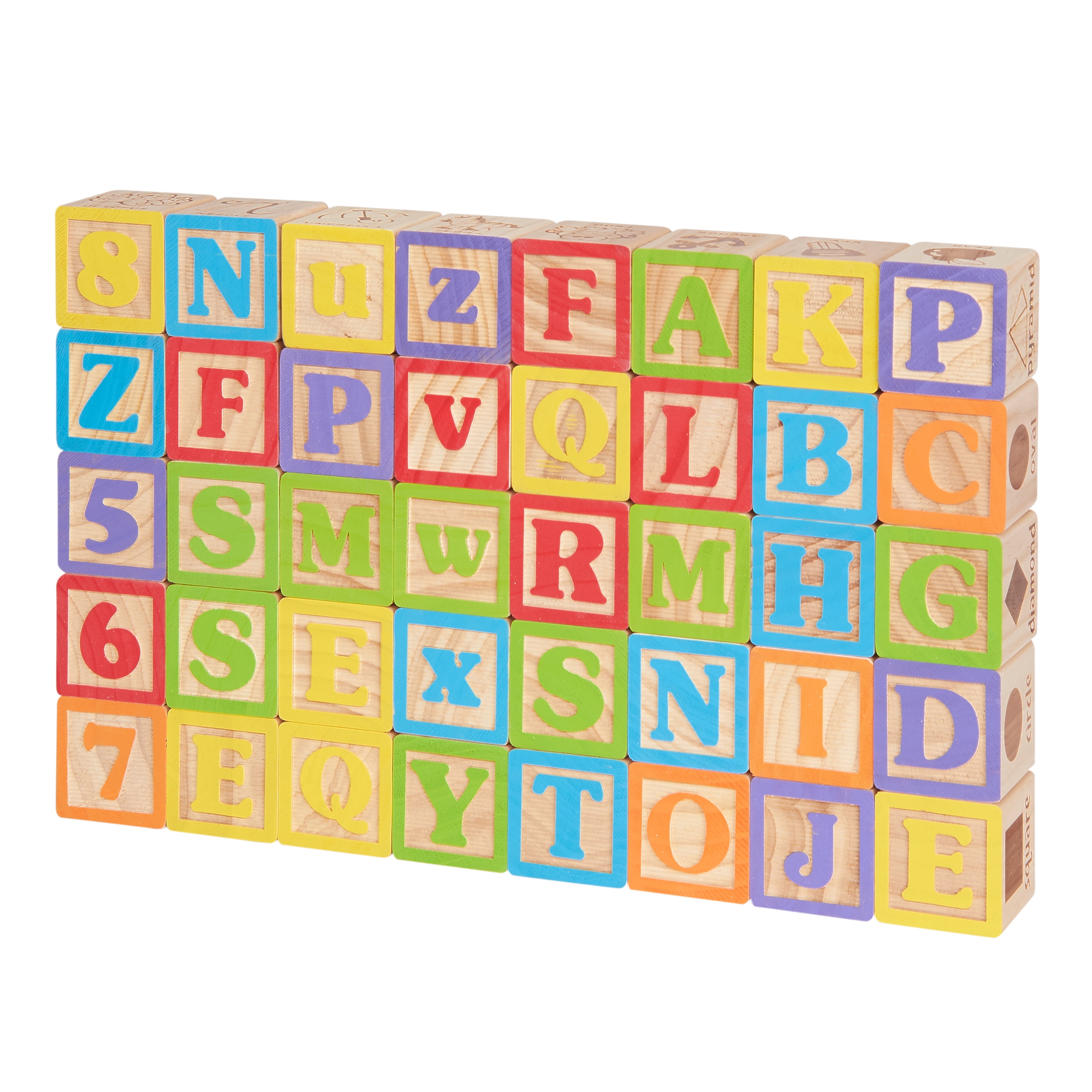 Melissa  Doug Deluxe Wooden ABC/123 1-Inch Blocks Set With Storage Pouch  (50 pcs; colors may vary) - Walmart.com