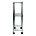 thumbnail image 5 of Oceanstar AUS1477 3-Tier Shelving All-Purpose Utility Cart- Chrome, 5 of 5