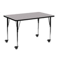 thumbnail image 1 of Bowery Hill 31 "x 24" Table d'Activité Mobile Thermique en Gris, 1 of 2