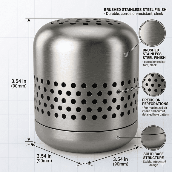 Stainless Steel Refrigerator Deodorizer, Odor Eliminator for Fridge & Freezer, Long-Lasting, Consumable-Free, Reusable
