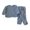 Dark Blue, variant on Daznico Girls Boys Solid Cotton Long Sleeve Long Pants Sleepwear Set Outfits Clothes,4-5 Years