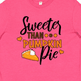 thumbnail image 4 of Inktastic Thanksgiving Sweeter Than Pumpkin Pie Youth T-Shirt, 4 of 5