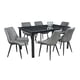 thumbnail image 2 of Comedor Java MOBILKRAFT Gris 6 Sillas Rectangular Tubular y Formica marmoleada, 2 of 4