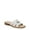 Natural/Silver, variant on LifeStride Women's Royalty Bit Slide Sandal - Medium & Wide Width