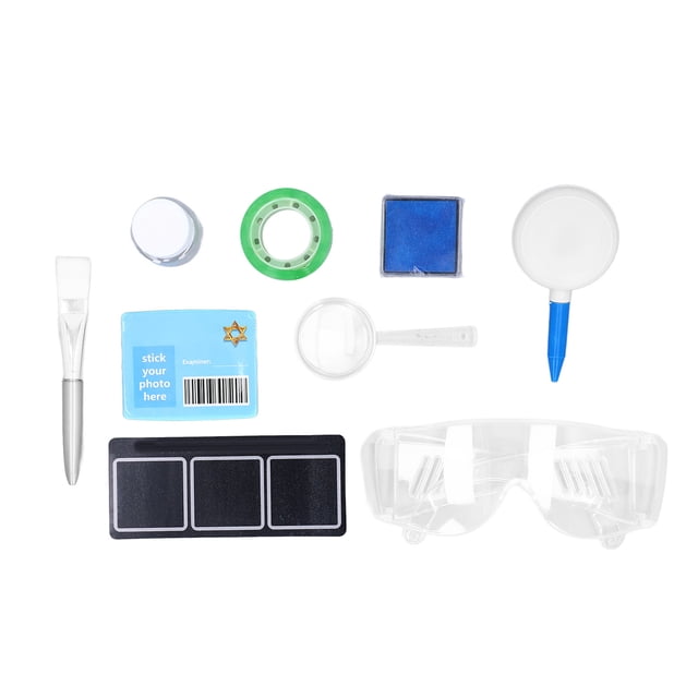 Experimento Completo Para Niños, Conjunto De Identificación De Huellas Dactilares, Kit Educativo De Experimentos De Ciencia De Huellas Dactilares