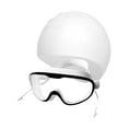 thumbnail image 2 of QccHieUs Swim Goggles And Cap with Ear Plugs for Adults, Adjustable Eyewear for Pool And Black White, 2 of 9