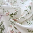thumbnail image 2 of NAYOROOM Green leaves Pink Floral 100% Cotton Duvet Cover Queen Set, 3 Piece Romantic Soft Breathable Comforter Cover, 2 of 8