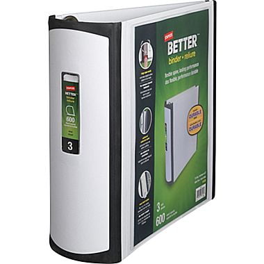 staples better 3 inch d 3 ring view binder white 15125 inch binder