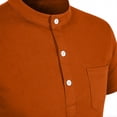 thumbnail image 7 of Men’s Short Sleeve Polo Shirt with Pocket Classic Fit Soft Cotton Material Three Button Placket Collar, 7 of 7