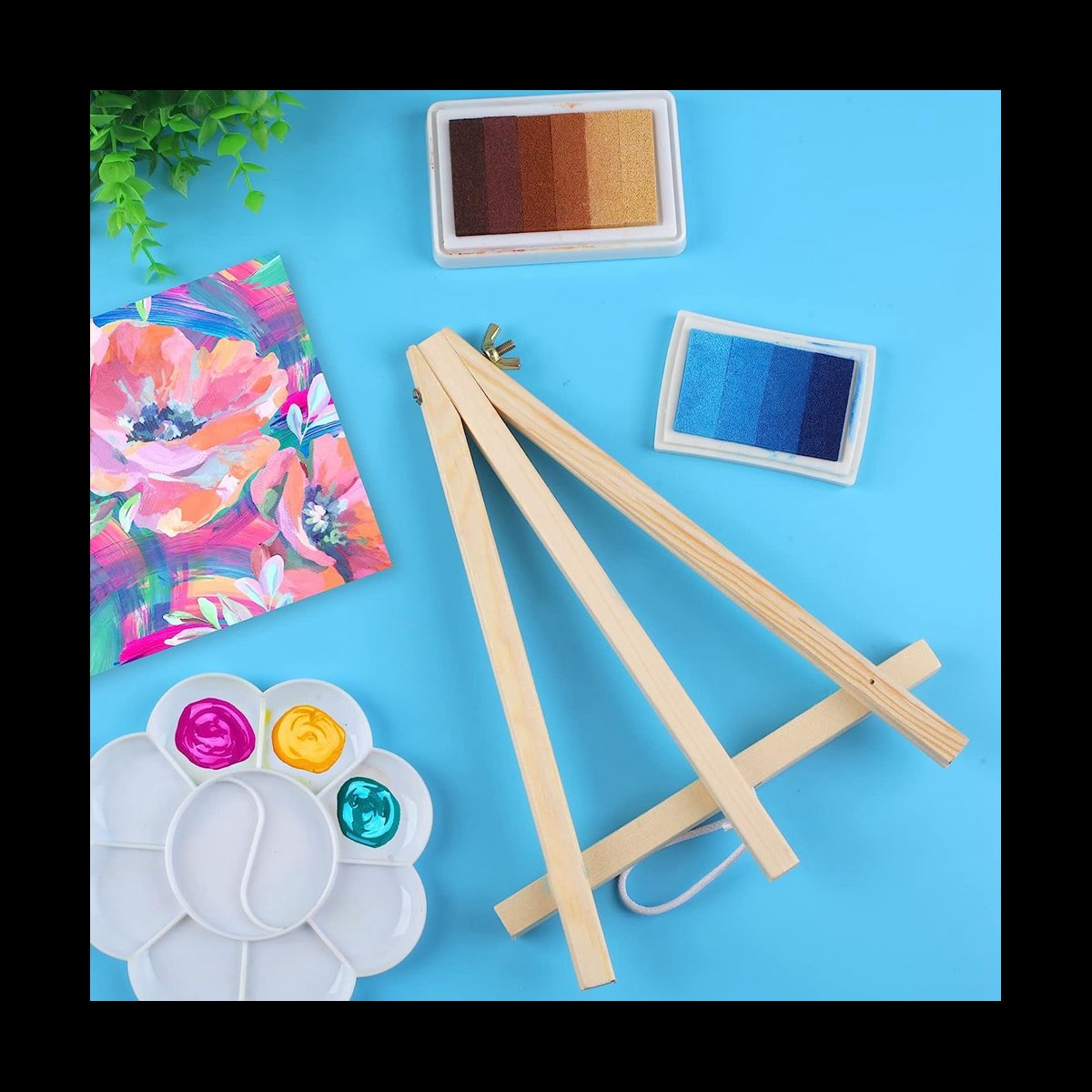 12PCS Wood Easels, Tabletop Easels, Art Craft Painting Easel Stand for Artist Adults Students