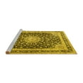thumbnail image 2 of Ahgly Company Machine Washable Indoor Rectangle Persian Yellow Traditional Area Rugs, 7' x 9', 2 of 4