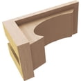 thumbnail image 6 of 4"W x 8"D x 4"H Wide Emerson Rough Cedar Woodgrain TimberThane Corbel, Primed Tan, 6 of 6