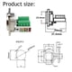 thumbnail image 4 of 2X Adaptador de Terminal de Tornillo de Montaje en Panel RJ45, Conector de Montaje en Panel RJ45/8P8C, Terminal Sin Soldadura Hembra RJ45 Tipo D, 4 of 8