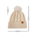 thumbnail image 3 of ZSQDM Women's Winter Cycling Solid Color Ear Hat Knitted Knitted Warm Hat beanie for Women Party Hats Scarf ,Hat,& Gloves Radiator Cap, 3 of 4