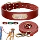 thumbnail image 2 of Custom Leather Dog Collar Leash Set Personalized Pet Collar Leash Free Engraved Nameplate For Small Medium Large Dogs qym unisex, 2 of 2