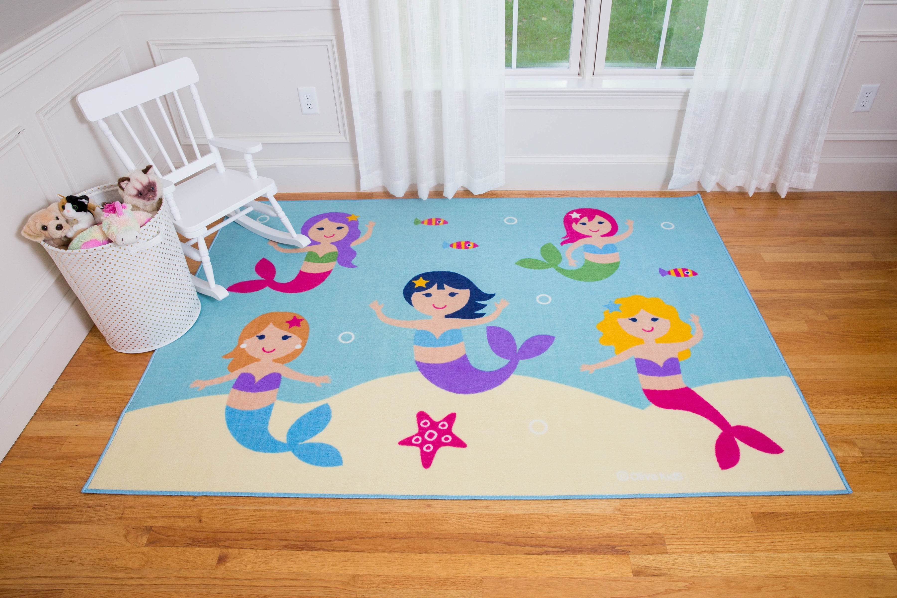 Wildkin Mermaids Kids Rug, 39x58