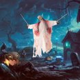 thumbnail image 3 of TheFound Halloween Hanging Decoration, Vocal Hanged Ghost with Red Light Eyes, 3 of 4