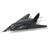 NUOTIE 1/72 F-117 Nighthawk Stealth Striker Fighter U.S. Airforce Jet Model American Edwards AFB 85-831 Attack Aircraft Model Metal Diecast Plane Model Kit with Display Stand