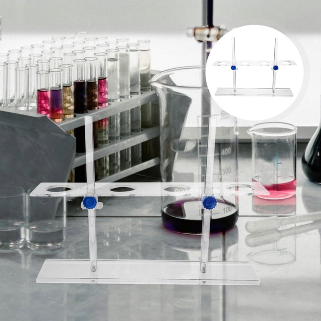 UPOUART Soporte Para Embudo De Altura Ajustable Con De Orificios Color Plata Para Laboratorio