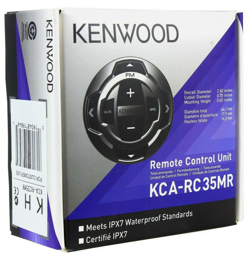 NEW! Kenwood KCARC35MR Marine Wired Remote for KMRM315BT D365BT D375BT