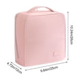 thumbnail image 3 of Standing Makeup Bag, Large Capacity Travel Cosmetic Organizer with Divided Compartments, Handheld Storage Case for Brushes Toiletries Beauty Essentials, Vanity Countertop and Trip Use, Pink, 3 of 6