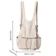 thumbnail image 3 of Mochila de verano Multibolsillo Mujeres/Hombres Mochila Bolsa de viaje sólida (Beige) Tmvgtek Para Estrenar, 3 of 3