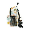 thumbnail image 4 of FORMRS School Backpack with Front Zippered Pocket 12" Student Travel Daypack, Orange Retro Flower, 4 of 6
