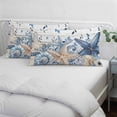 thumbnail image 4 of Blue Starfish Coastal Pillow Covers 12"x20", Eucalyptus Summer Nautical Shell Wooden Soft Brushed Microfiber Breathable Throw Pillow Covers, Decorative Pillowcase with Zipper for Couch Sofa Bedroom, 4 of 9